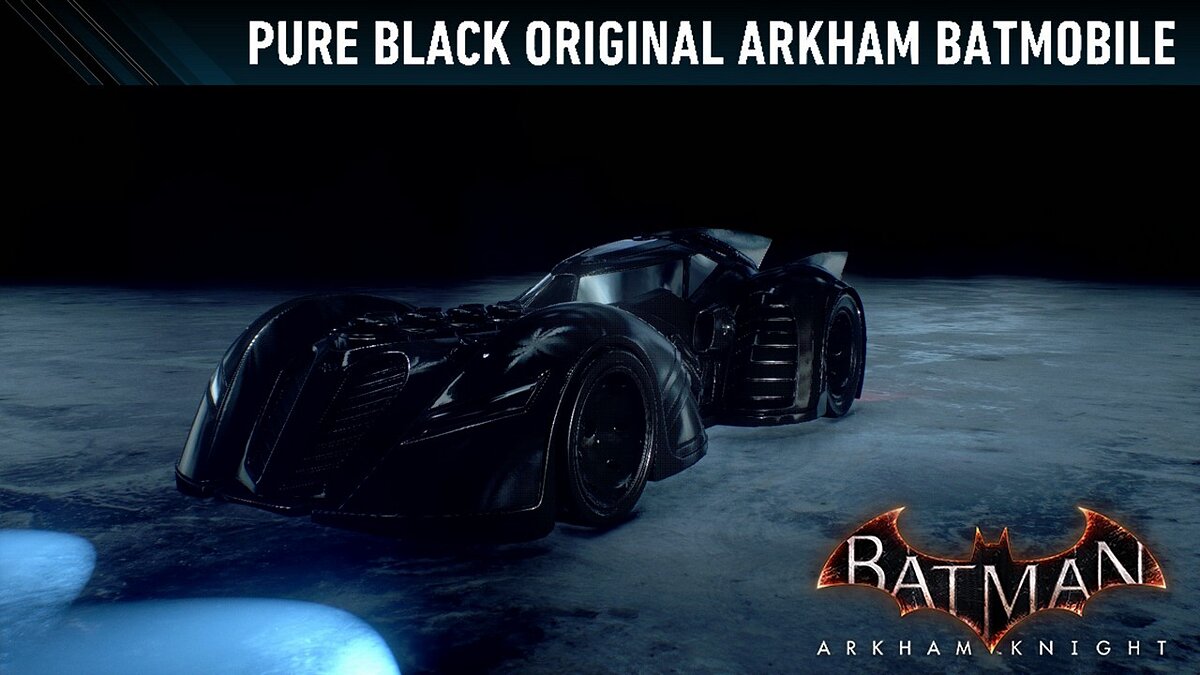 Batman: Arkham Knight — Черный оригинальный бэтмобиль