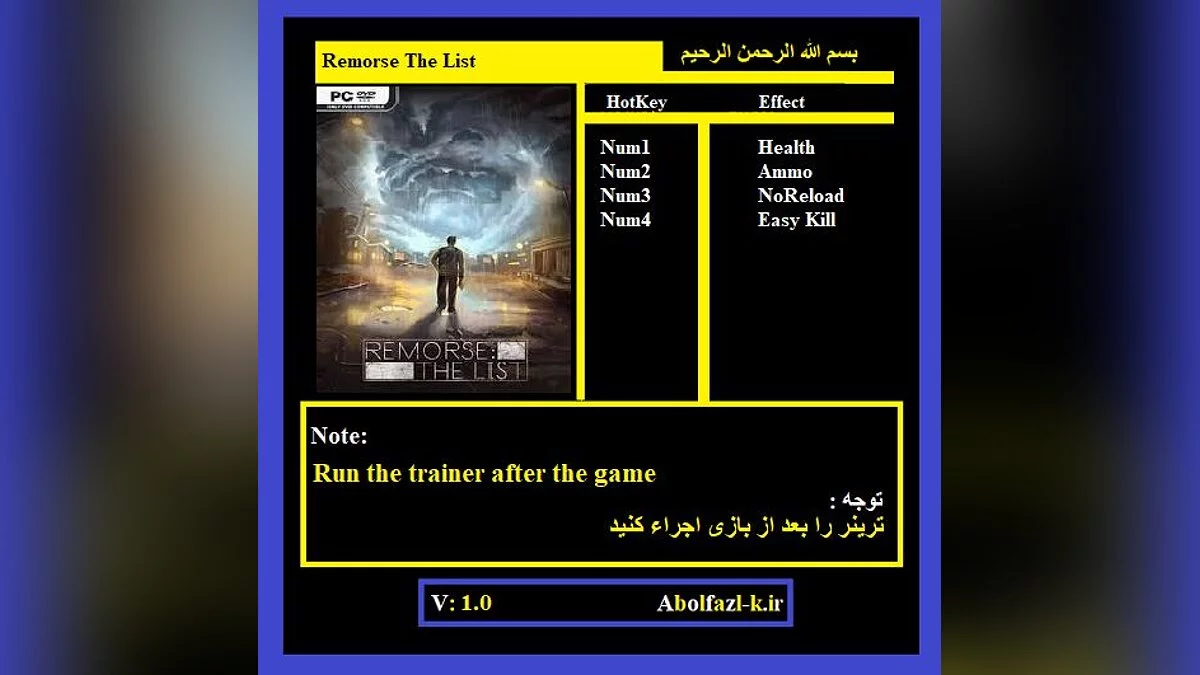 Remorse: The List — Трейнер (+4) [1.0]