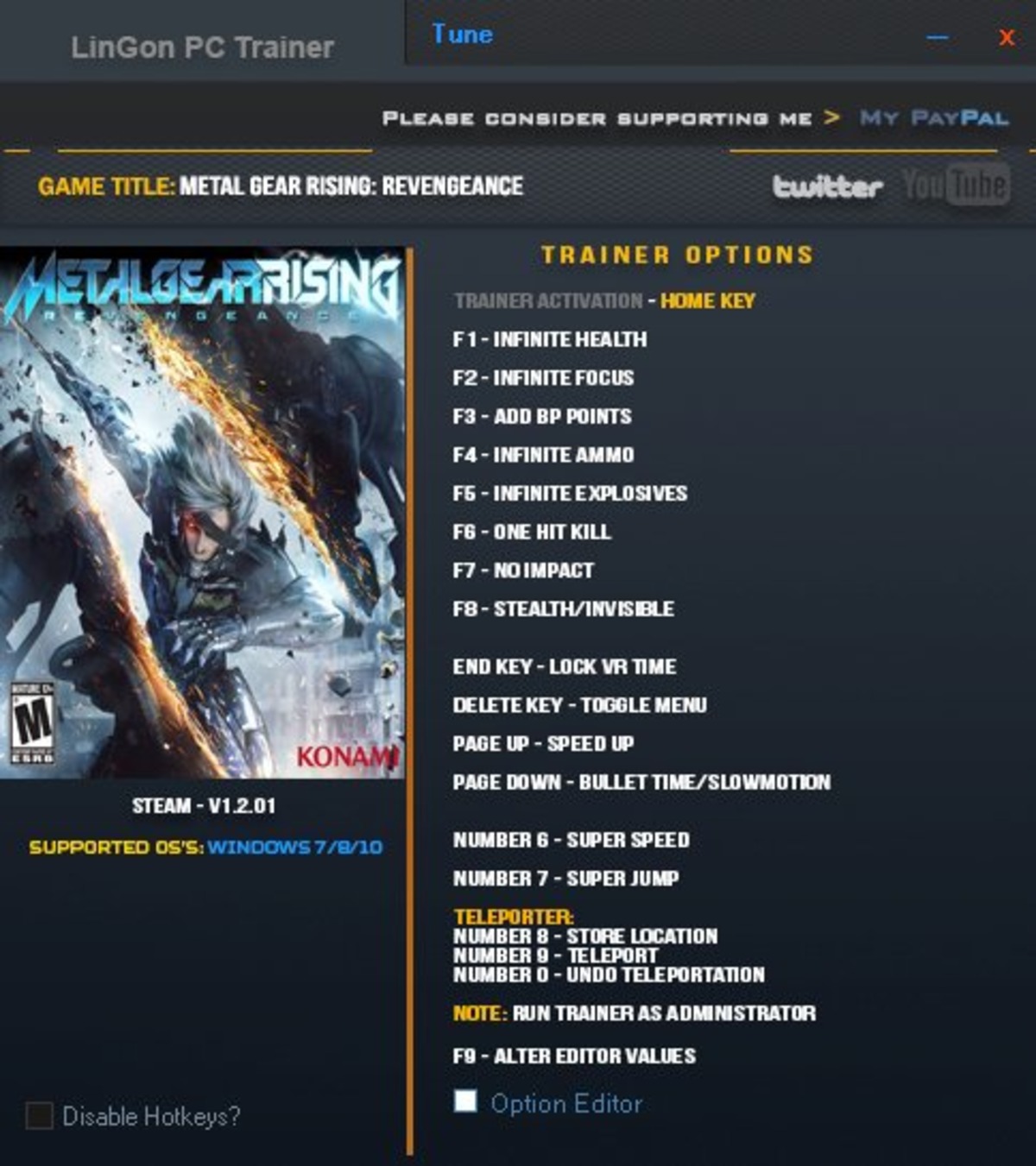 Трейнер metal gear. Metal Gear Rising Revengeance трейнер. Metal Gear Rising Revengeance чит коды. Коды для Metal Gear Rising. Чит коды на Metal Gear Rising.