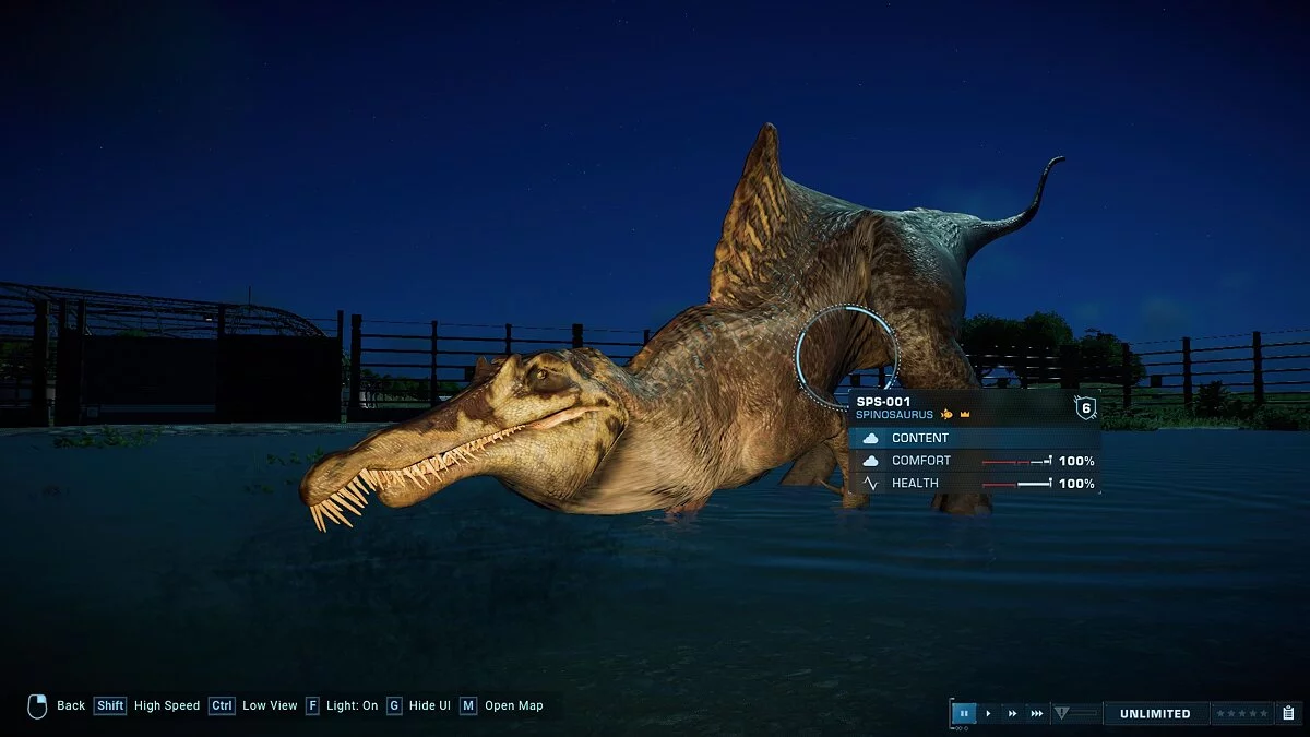 Jurassic World Evolution 2 — Неудачный генетически модифицированный спинозавр