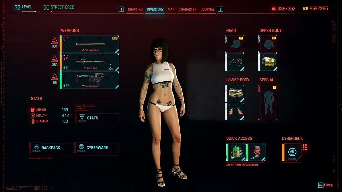 Cyberpunk 2077 — Спортивная одежда Арасака