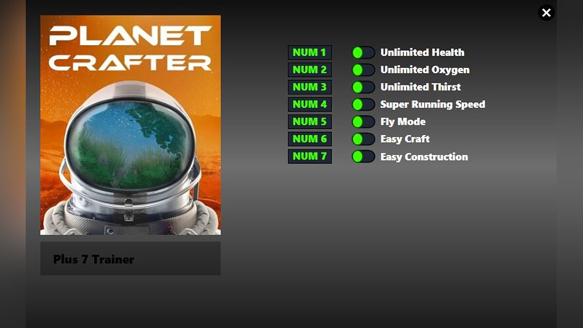 The Planet Crafter — Трейнер (+8) от 02.05.2022