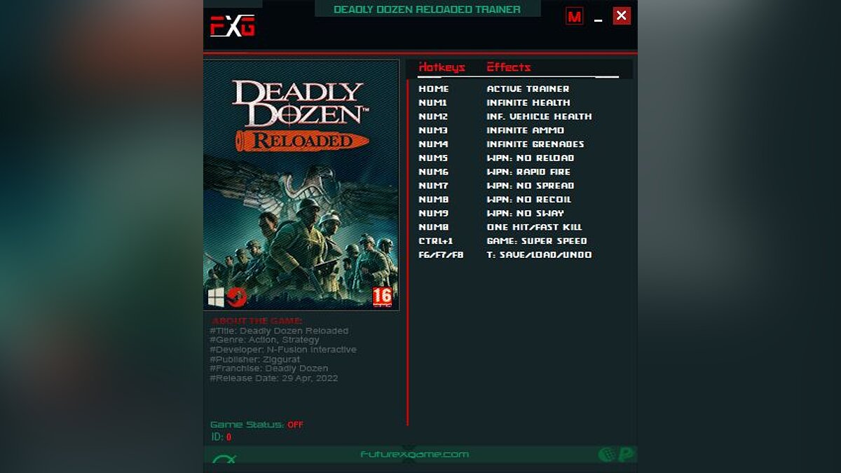 Deadly Dozen Reloaded — Трейнер (+12) [1.03]