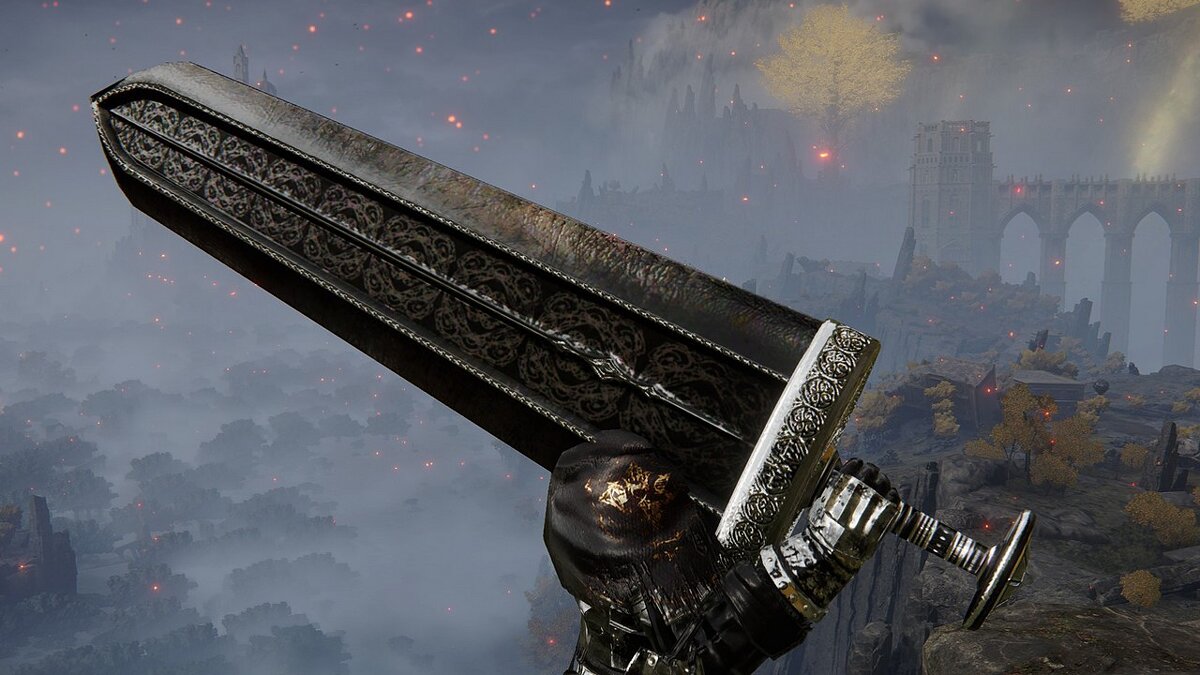 Elden Ring — Черный меч крипты из игры Dark Souls 2