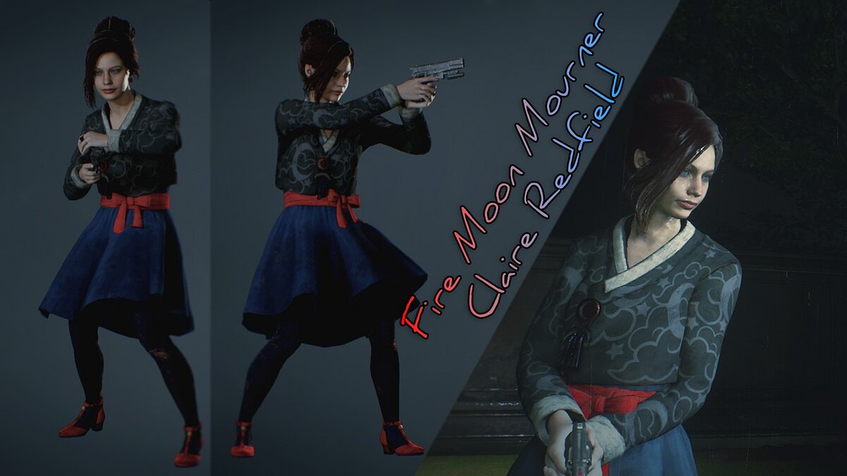 Resident Evil 2 — Клэр в костюме Юн-Джина