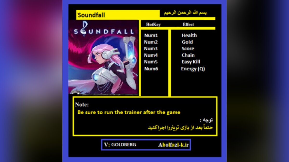 Soundfall — Трейнер (+6) [1.0]