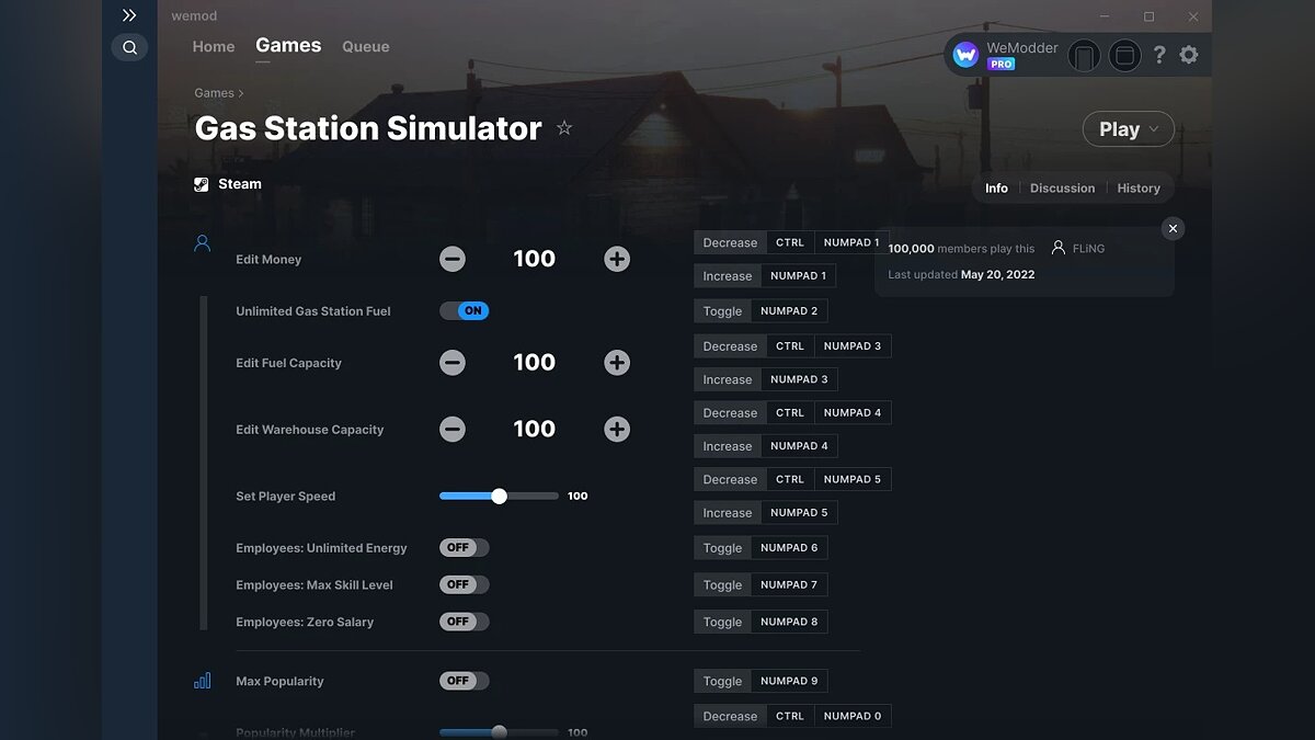 Gas Station Simulator — Трейнер (+17) от 20.05.2022 [WeMod]