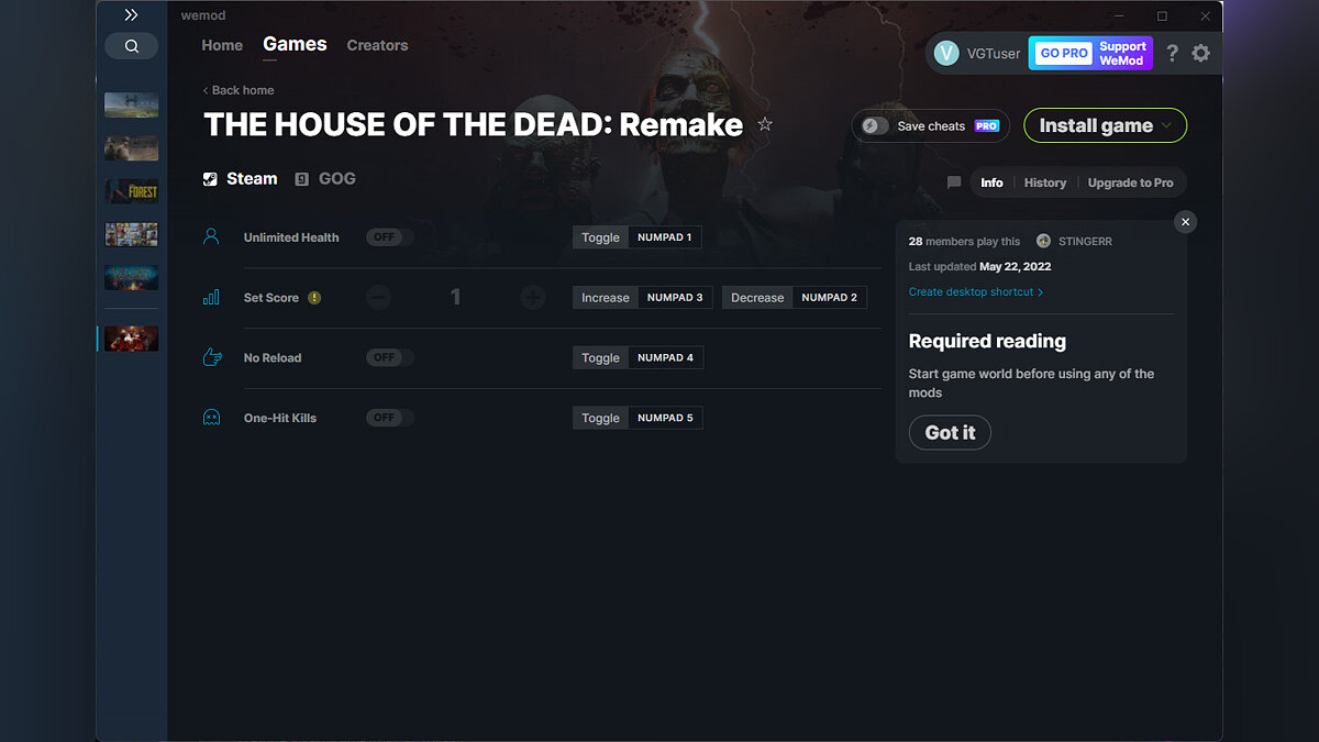 The House of the Dead Remake — Трейнер (+4) от 22.05.2022 [WeMod]