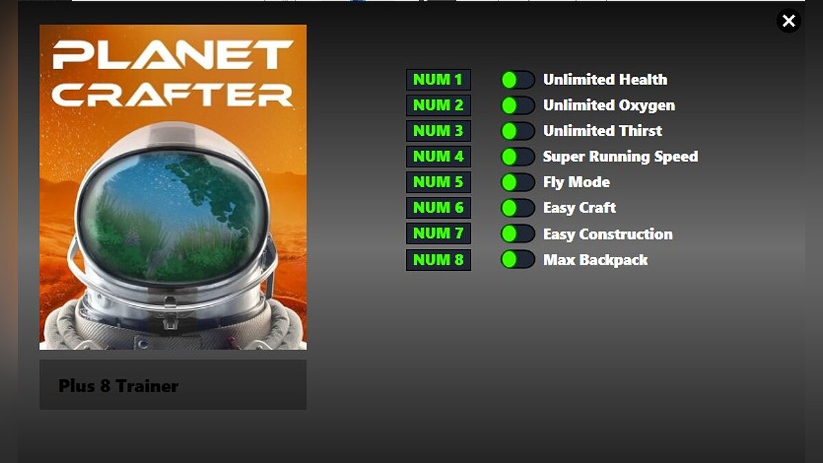 The Planet Crafter — Трейнер (+8) от 24.05.2022