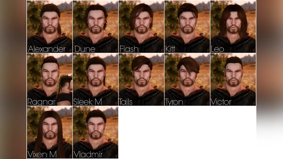 Elder Scrolls 5: Skyrim Special Edition — Огромный набор причесок