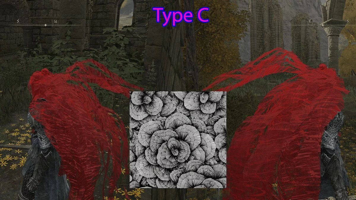 Elden Ring — Прическа с органическим узором и физикой