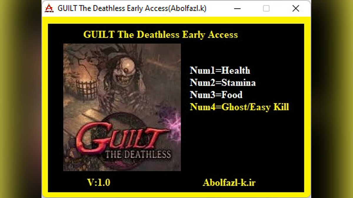 GUILT: The Deathless — Трейнер (+4) [EA: 1.0]