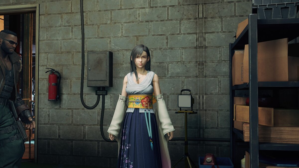 Final Fantasy VII Remake — Тифа в одежде Юны