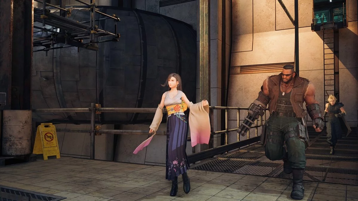 Final Fantasy VII Remake — Тифа в одежде Юны