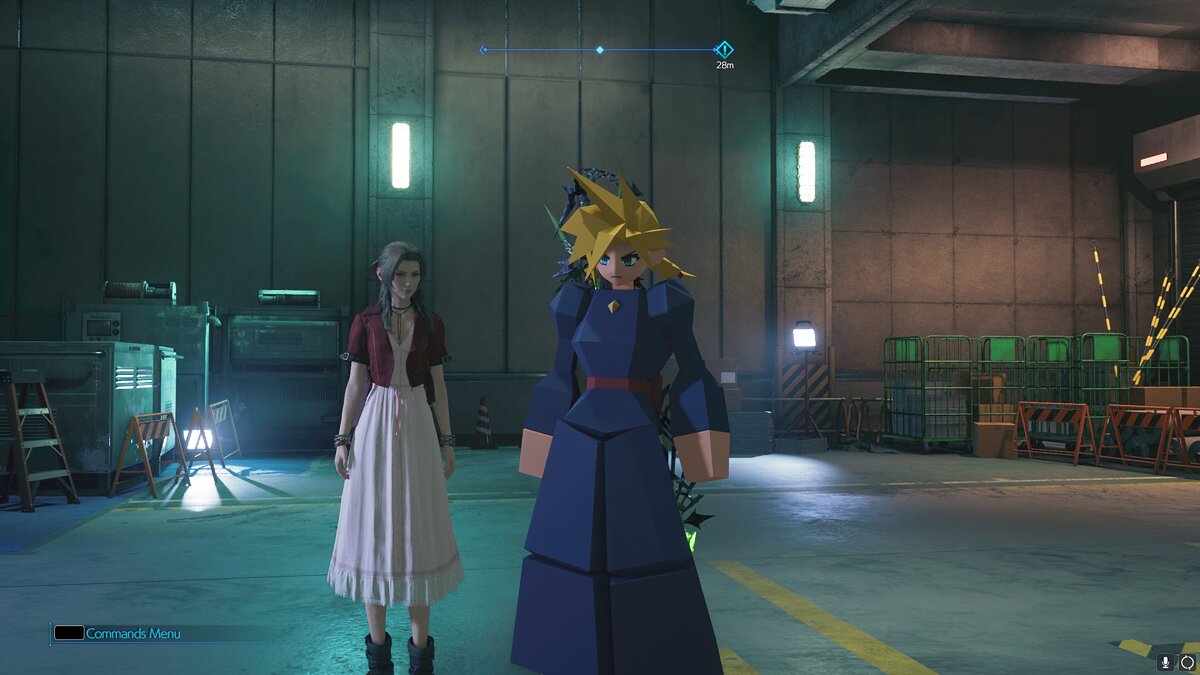 Final Fantasy VII Remake — Низкополигональное платье Клода