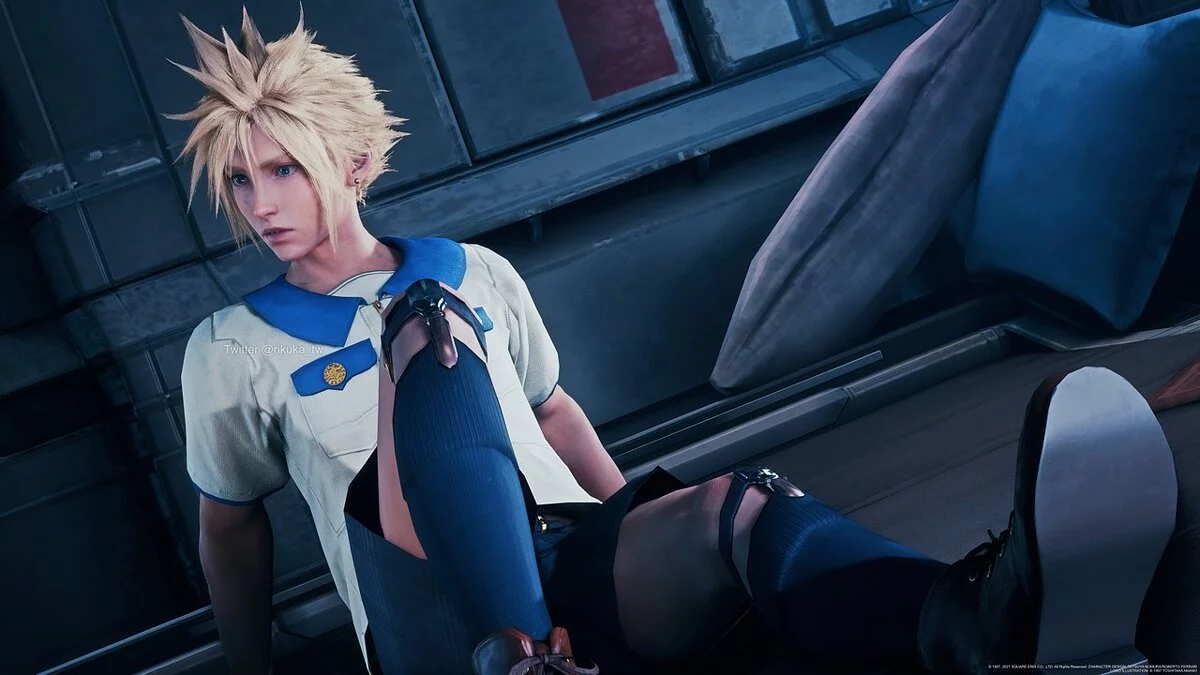 Final Fantasy VII Remake — Клод в одежде студента