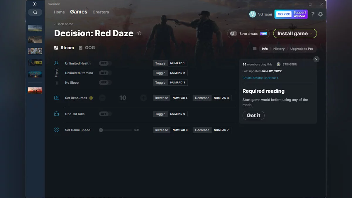 Decision: Red Daze — Трейнер (+6) от 02.06.2022 [WeMod]