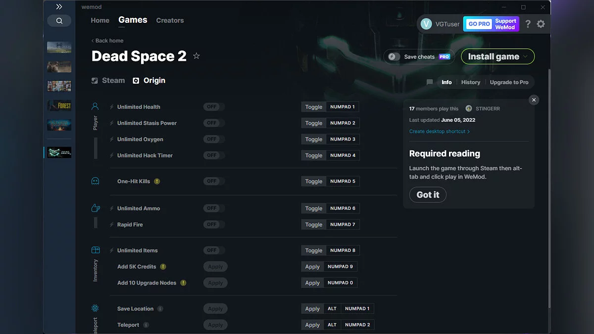 Dead Space 2 — Трейнер (+13) от 05.06.2022 [WeMod]