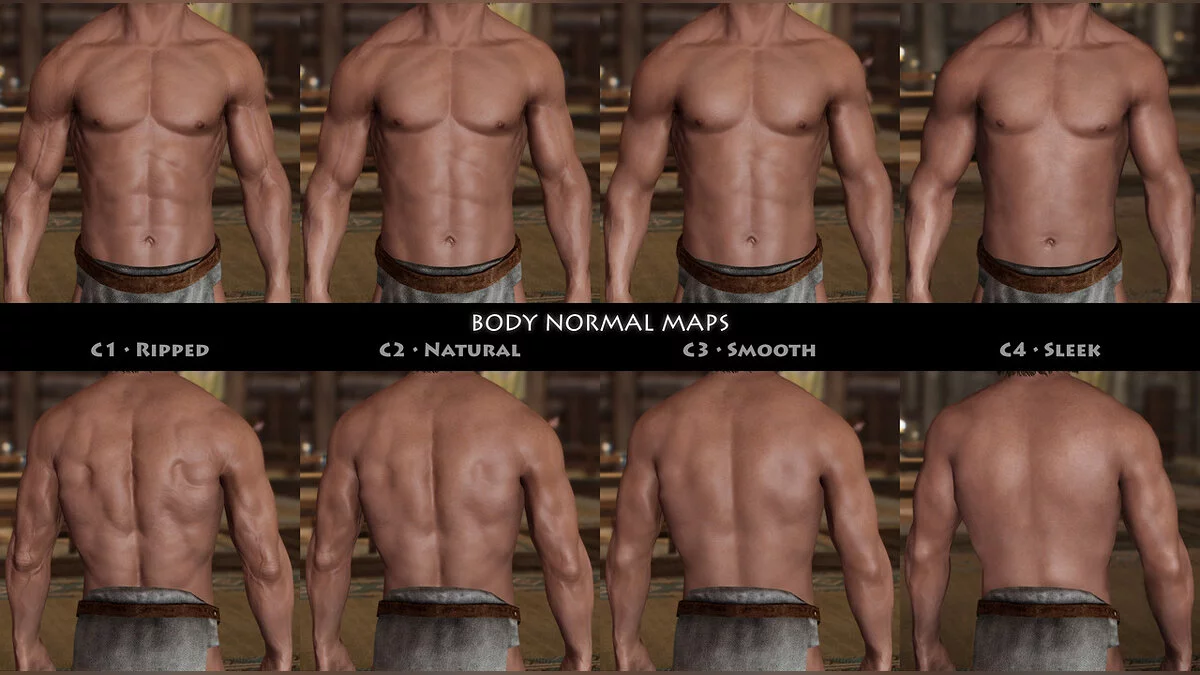 Elder Scrolls 5: Skyrim Special Edition — Реалистичные тела для мужчин