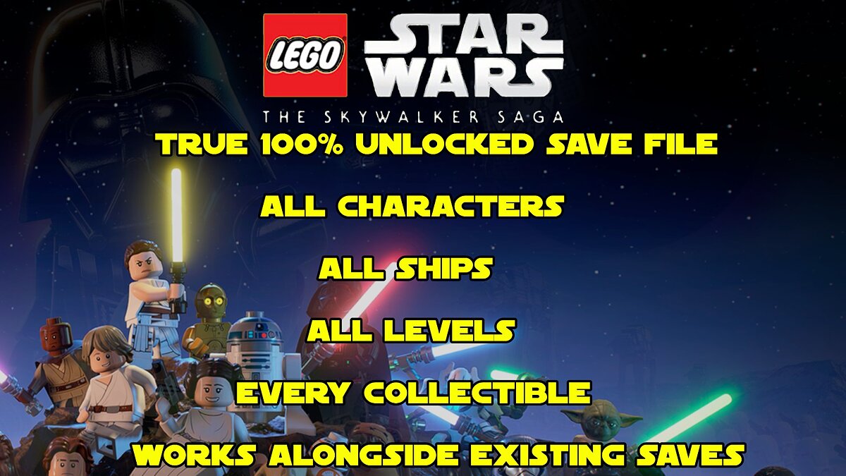 Lego Star Wars: The Skywalker Saga — Все пройдено на 100 процентов /  Сохранения / Читы