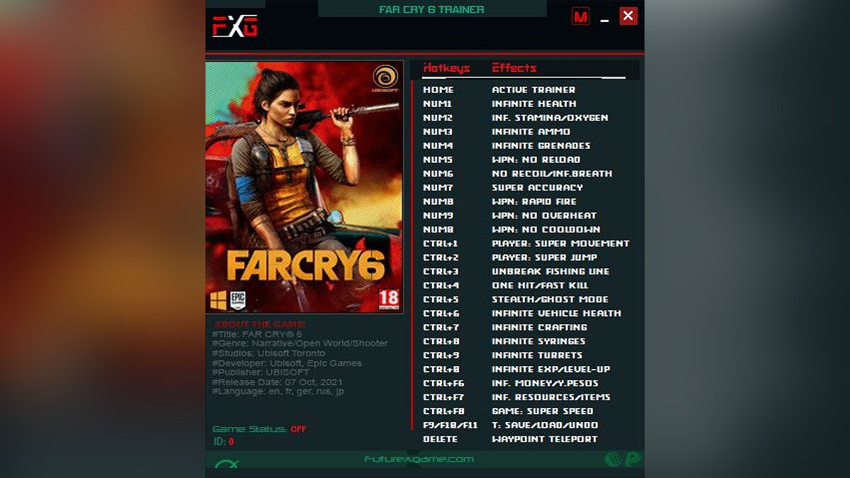 Far Cry 6 — Трейнер (+25) [1.1. - 1.5]
