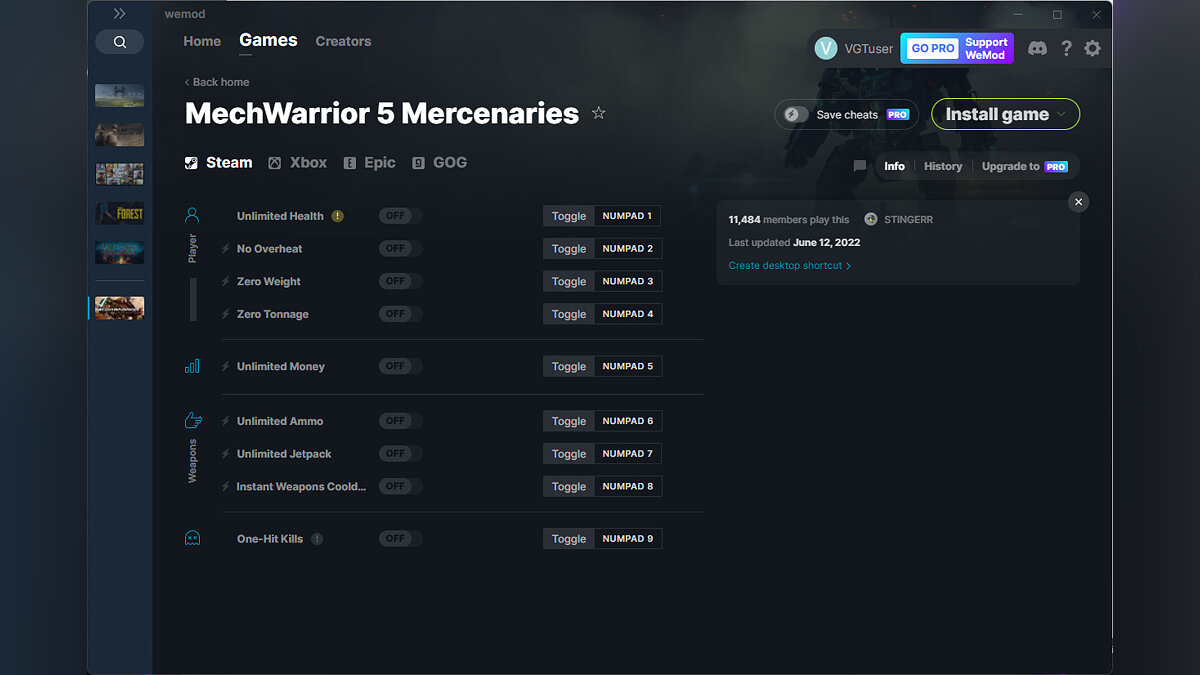 MechWarrior 5: Mercenaries — Трейнер (+9) от 12.06.2022 [WeMod]