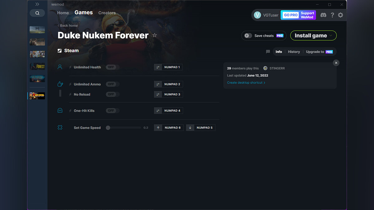 Duke Nukem Forever — Трейнер (+5) от 12.06.2022 [WeMod]