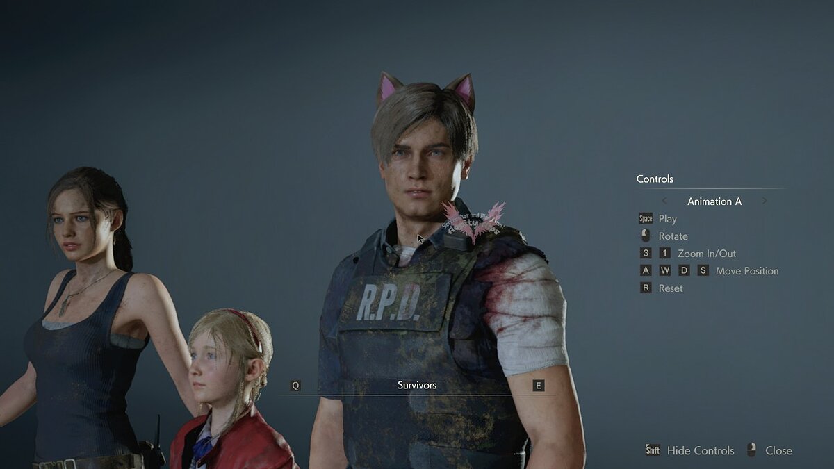 Resident Evil 2 — Кошачьи ушки для Леона