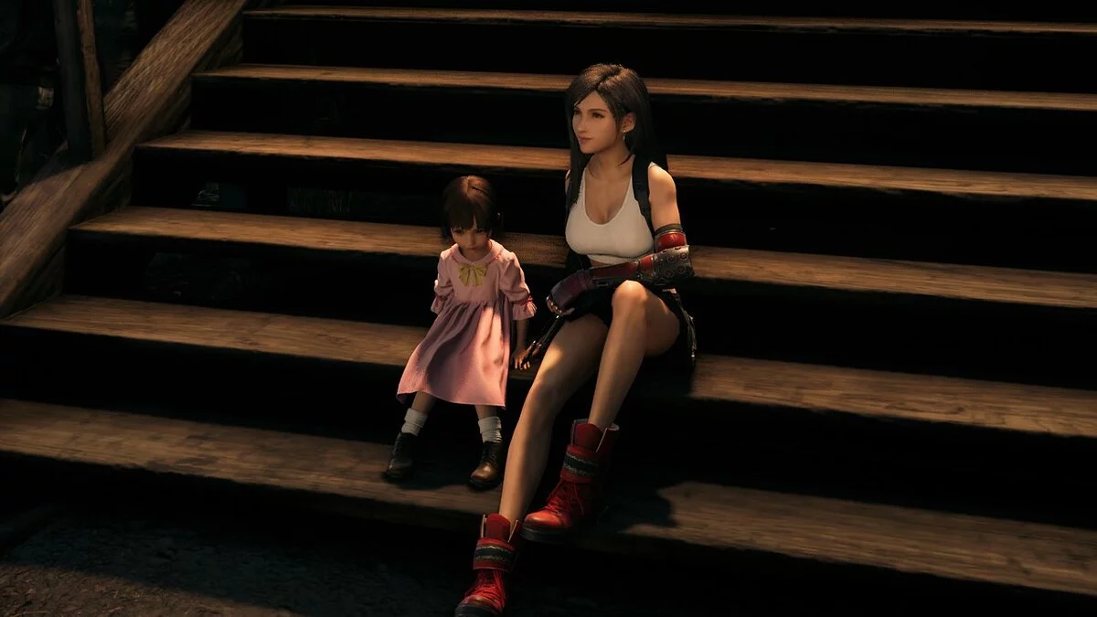 Final Fantasy VII Remake — Тифа без майки и чулок
