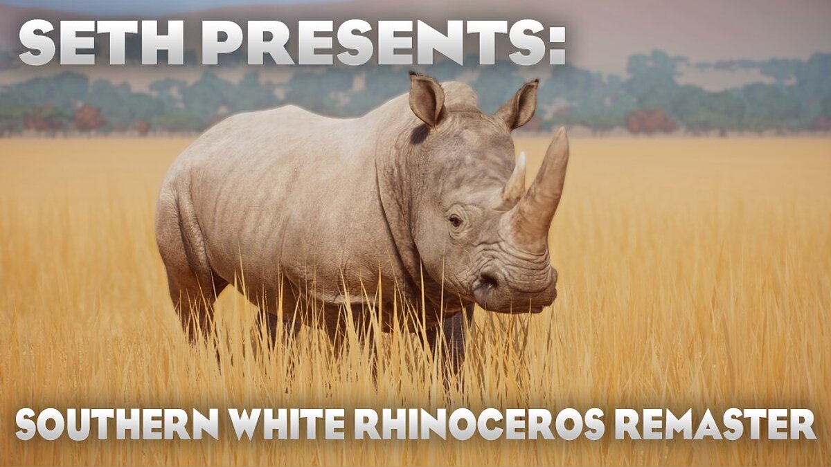 Planet Zoo — Ремастер южного белого носорога