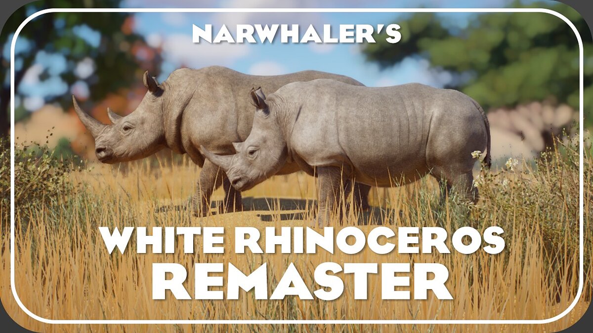 Planet Zoo — Ремастер белого носорога
