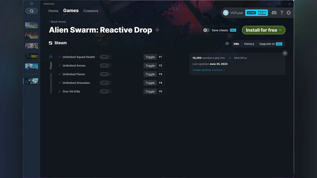 Alien Swarm: Reactive Drop — Трейнер (+5) от 25.06.2022 [WeMod]