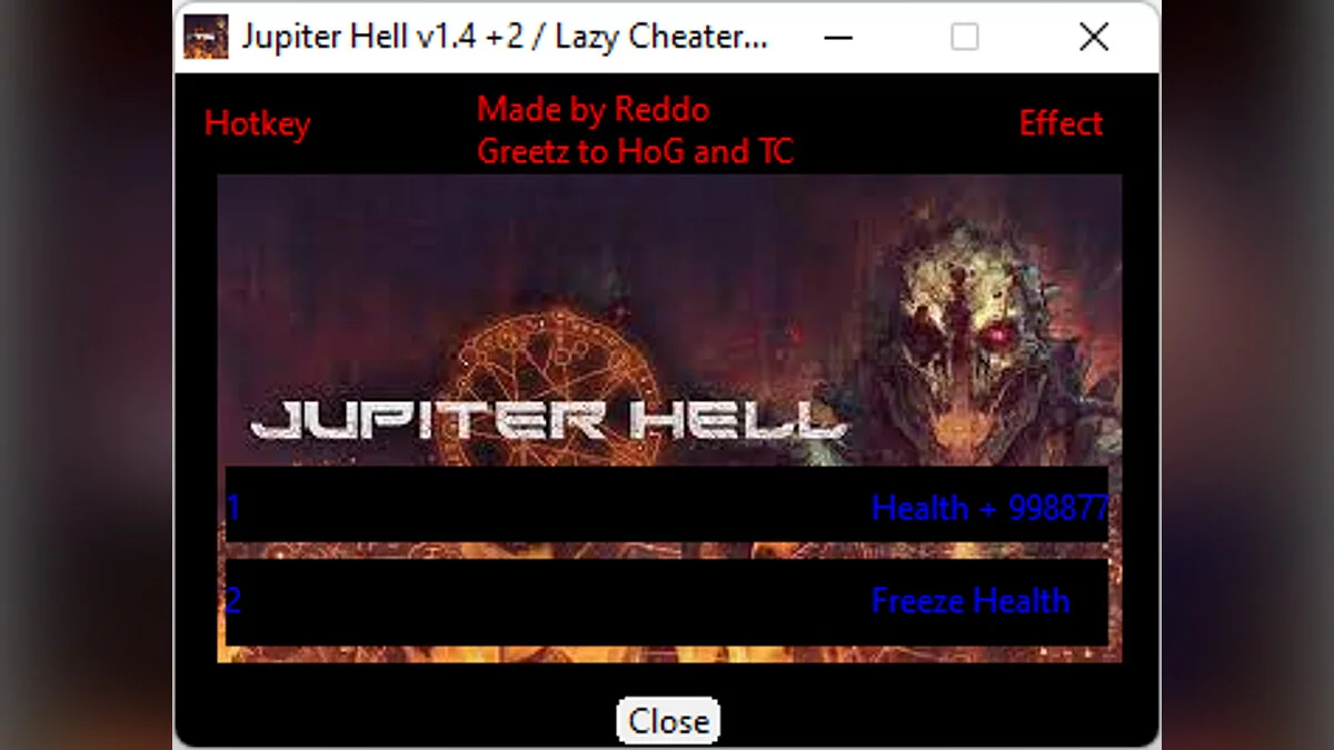 Jupiter Hell — Трейнер (+2) [1.4]