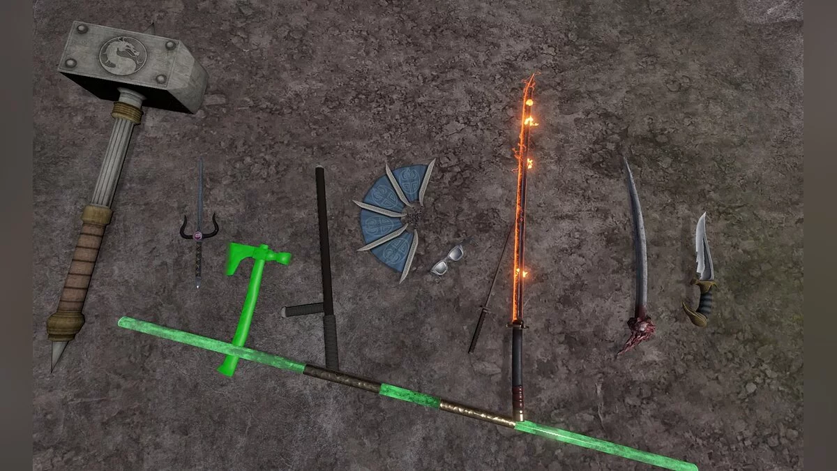 Blade and Sorcery — Набор оружия Mortal Kombat и DC