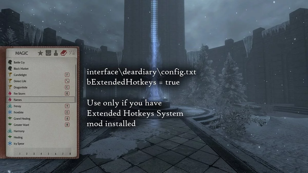 Elder Scrolls 5: Skyrim Special Edition — Дорогой дневник - замена меню