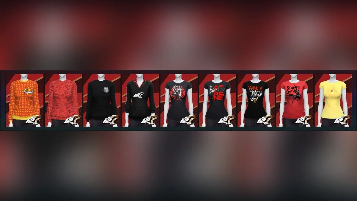 The Sims 4 — Одежда из игры Persona 5 Royal