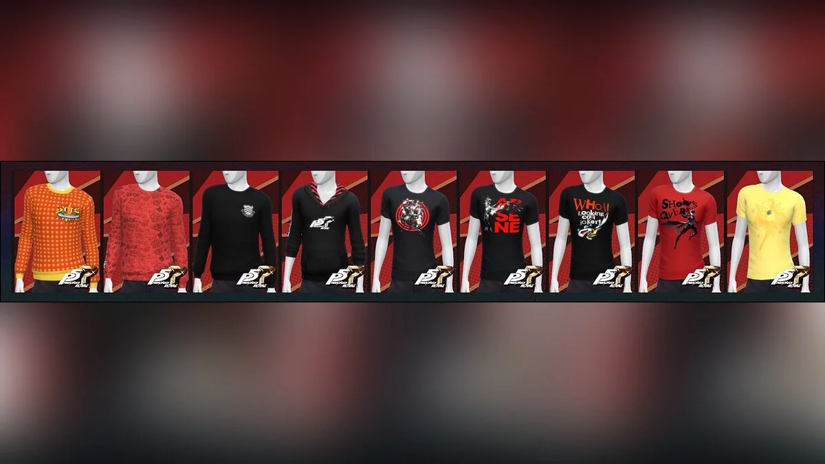 The Sims 4 — Одежда из игры Persona 5 Royal