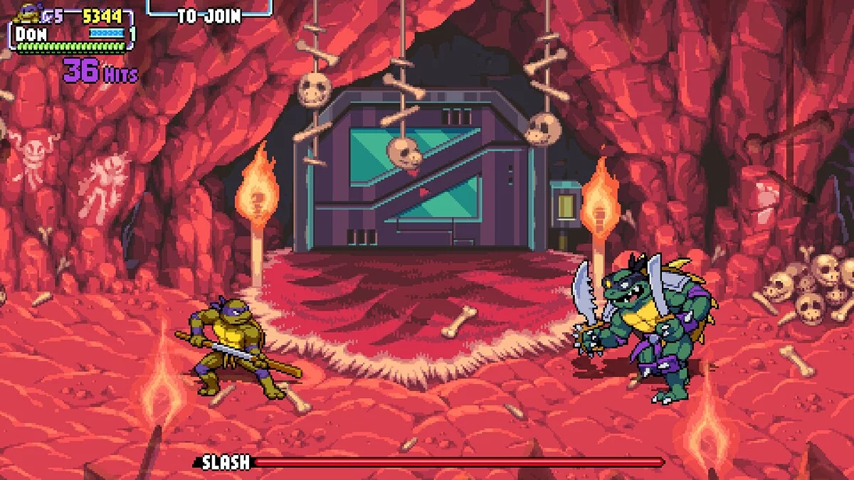 Teenage Mutant Ninja Turtles: Shredder's Revenge — Слэш из игры Turtles in Time