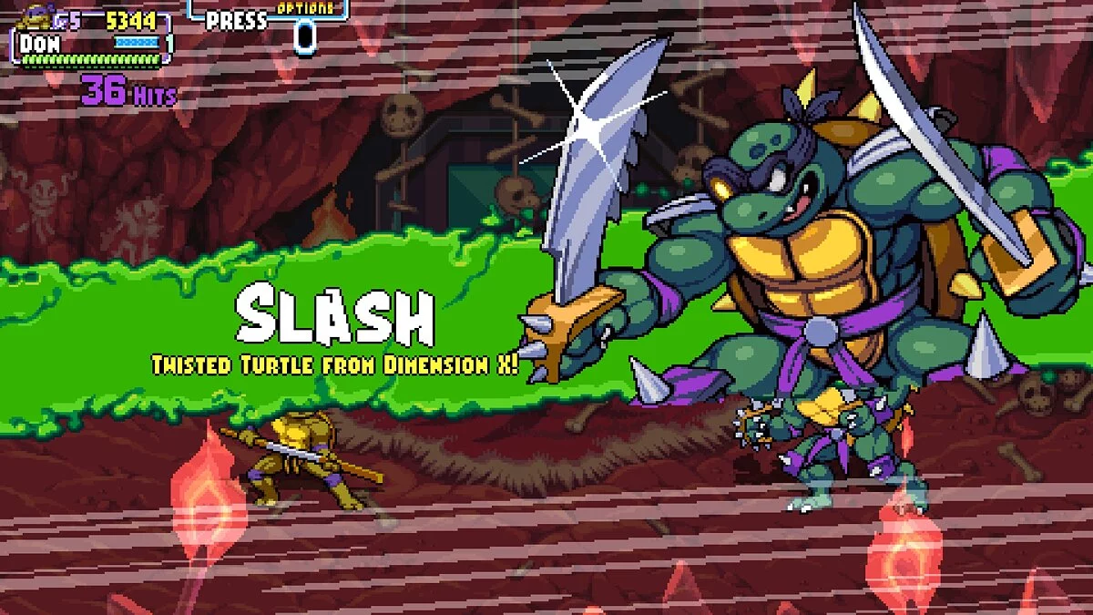 Teenage Mutant Ninja Turtles: Shredder&#039;s Revenge — Слэш из игры Turtles in Time