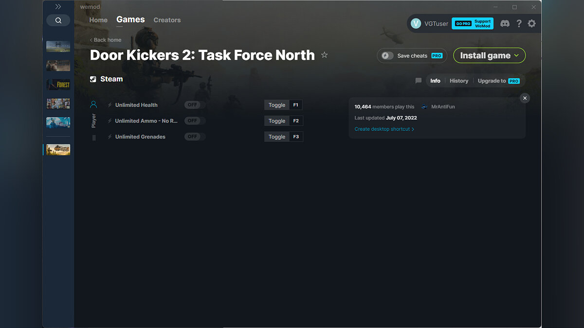 Door Kickers 2: Task Force North — Трейнер (+3) от 07.07.2022 [WeMod]