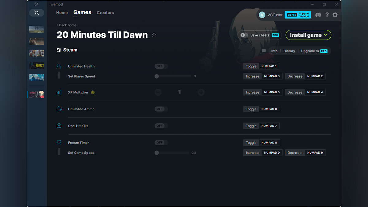 20 Minutes Till Dawn — Трейнер (+7) от 09.07.2022 [WeMod]
