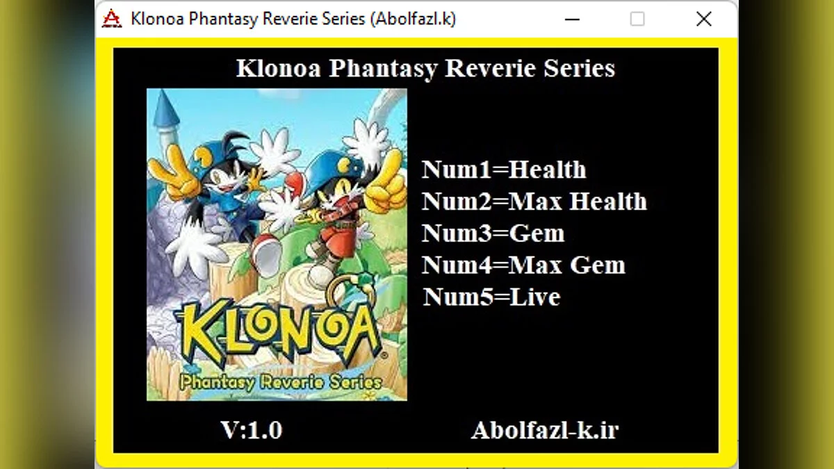 Klonoa Phantasy Reverie Series — Трейнер (+5) [1.0]