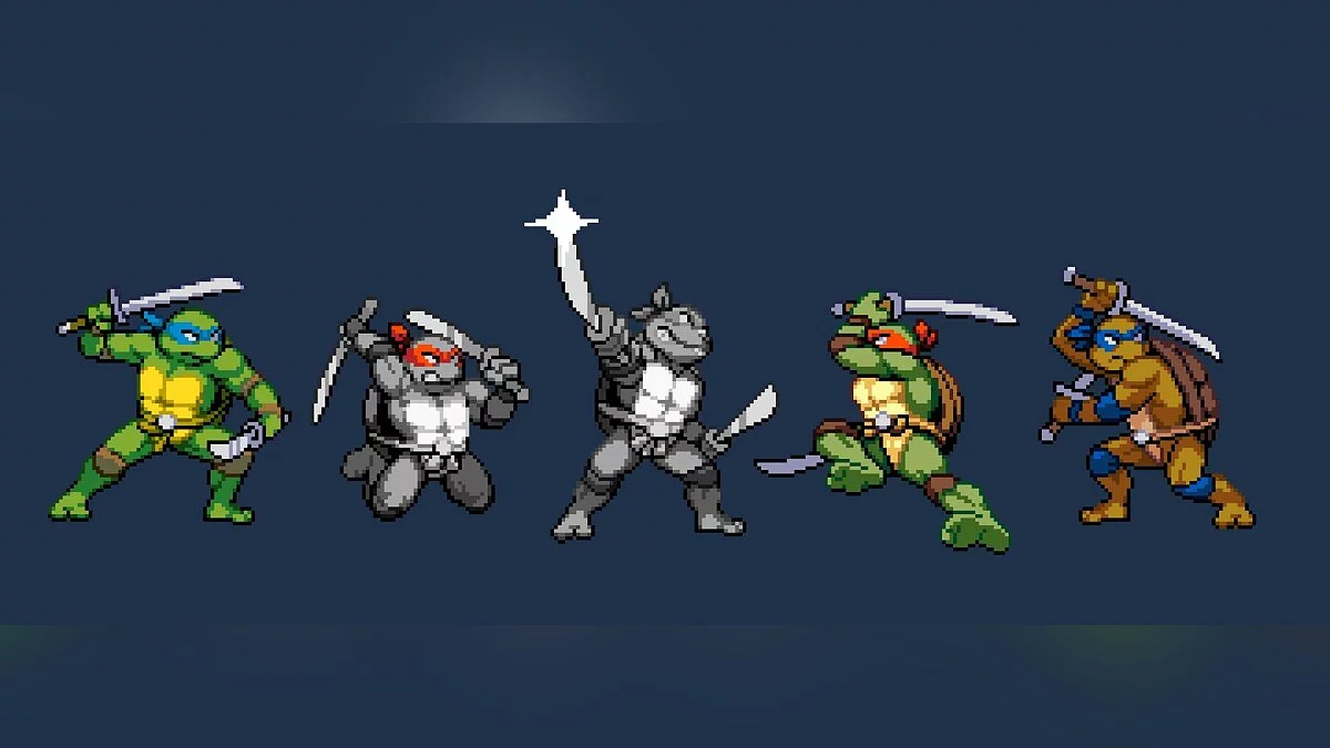 Teenage Mutant Ninja Turtles: Shredder&#039;s Revenge — Некоторые цвета Леонардо