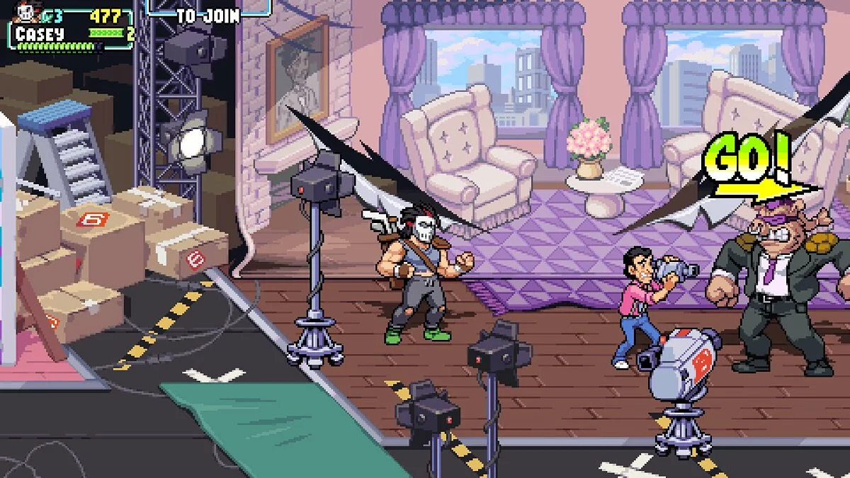 Teenage Mutant Ninja Turtles: Shredder&#039;s Revenge — Зеленая обувь для Кейси