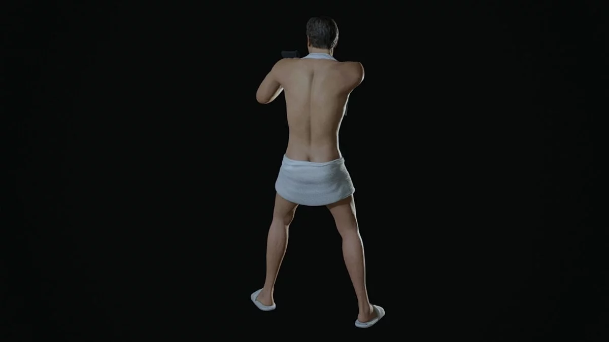 Resident Evil 2 — Леон в полотенце