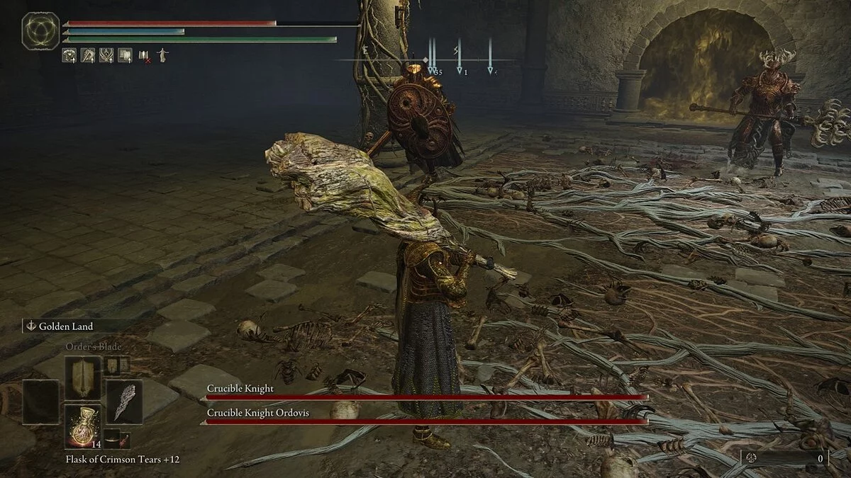 Elden Ring — Улучшенная броня рыцаря «Золотого Горнила»