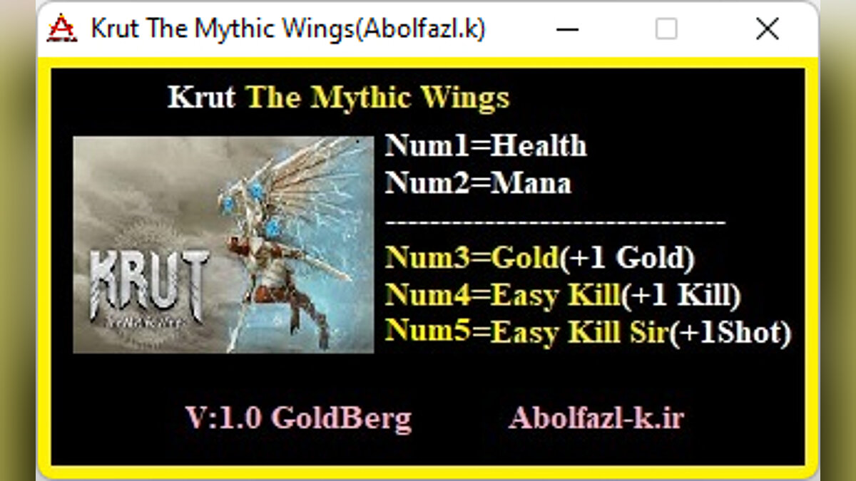 Krut: The Mythic Wings — Трейнер (+5) [1.0]