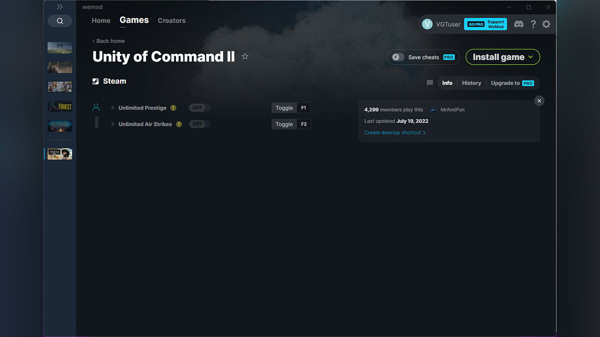 Unity of Command 2 — Трейнер (+2) от 19.07.2022 [WeMod]