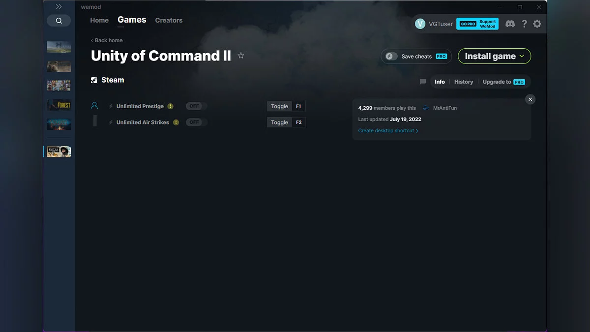 Unity of Command 2 — Трейнер (+2) от 19.07.2022 [WeMod]