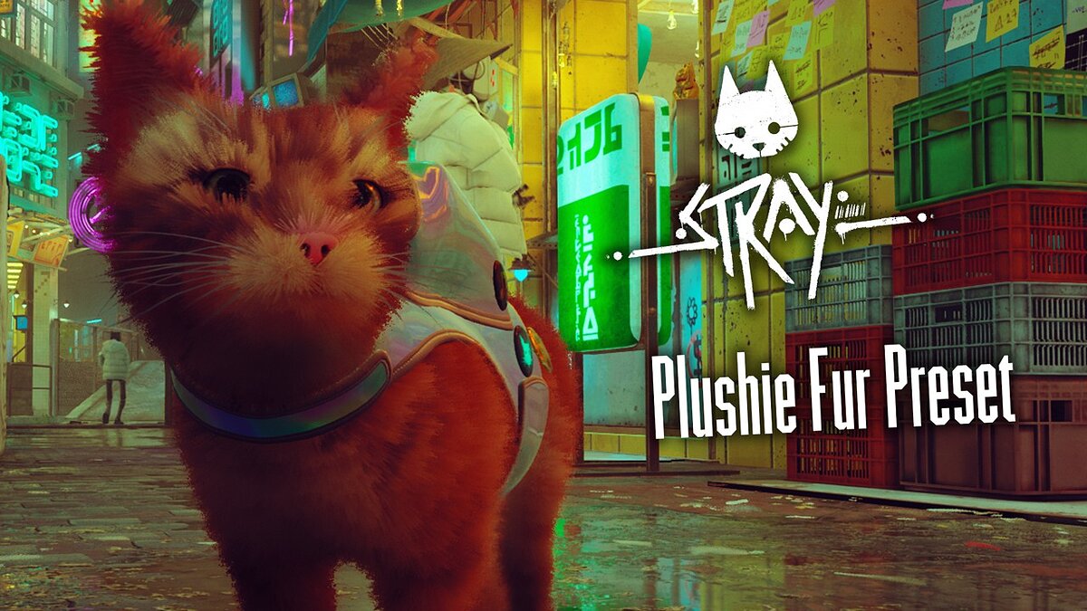 Stray — Плюшевый меховой кот